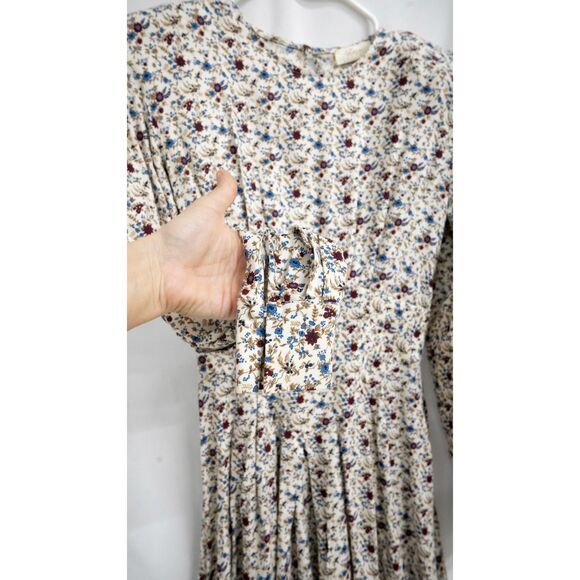 NWT Petersyn Revolve Serene Mini Shoulderpad Floral Cottage Beacon Dress XS - Picture 11 of 15